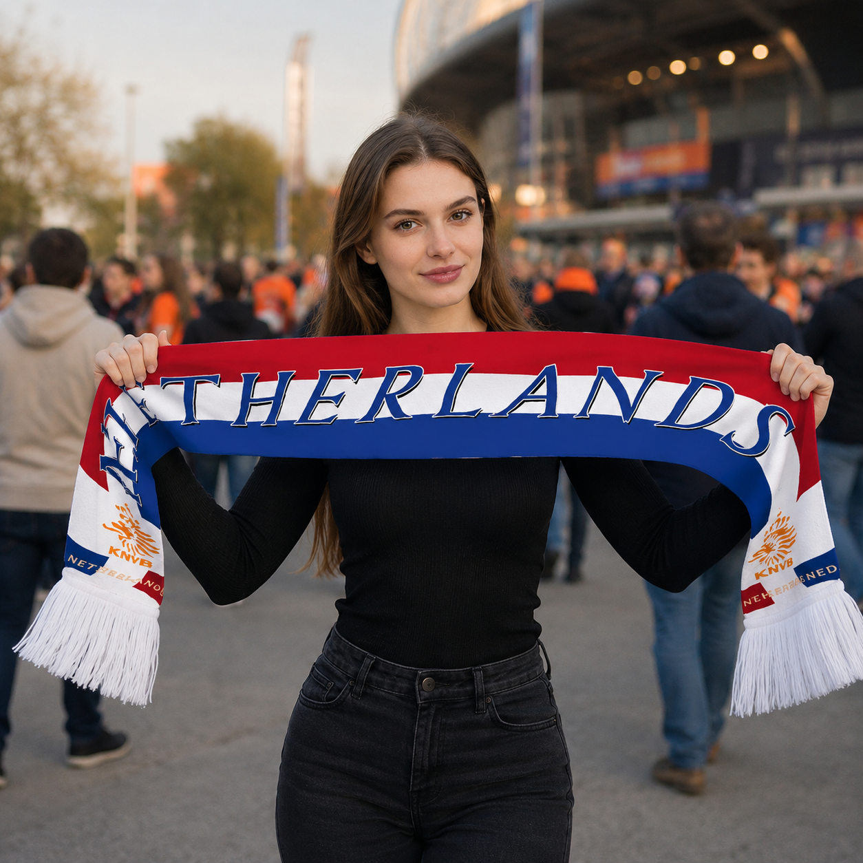 Netherlands Scarf Side