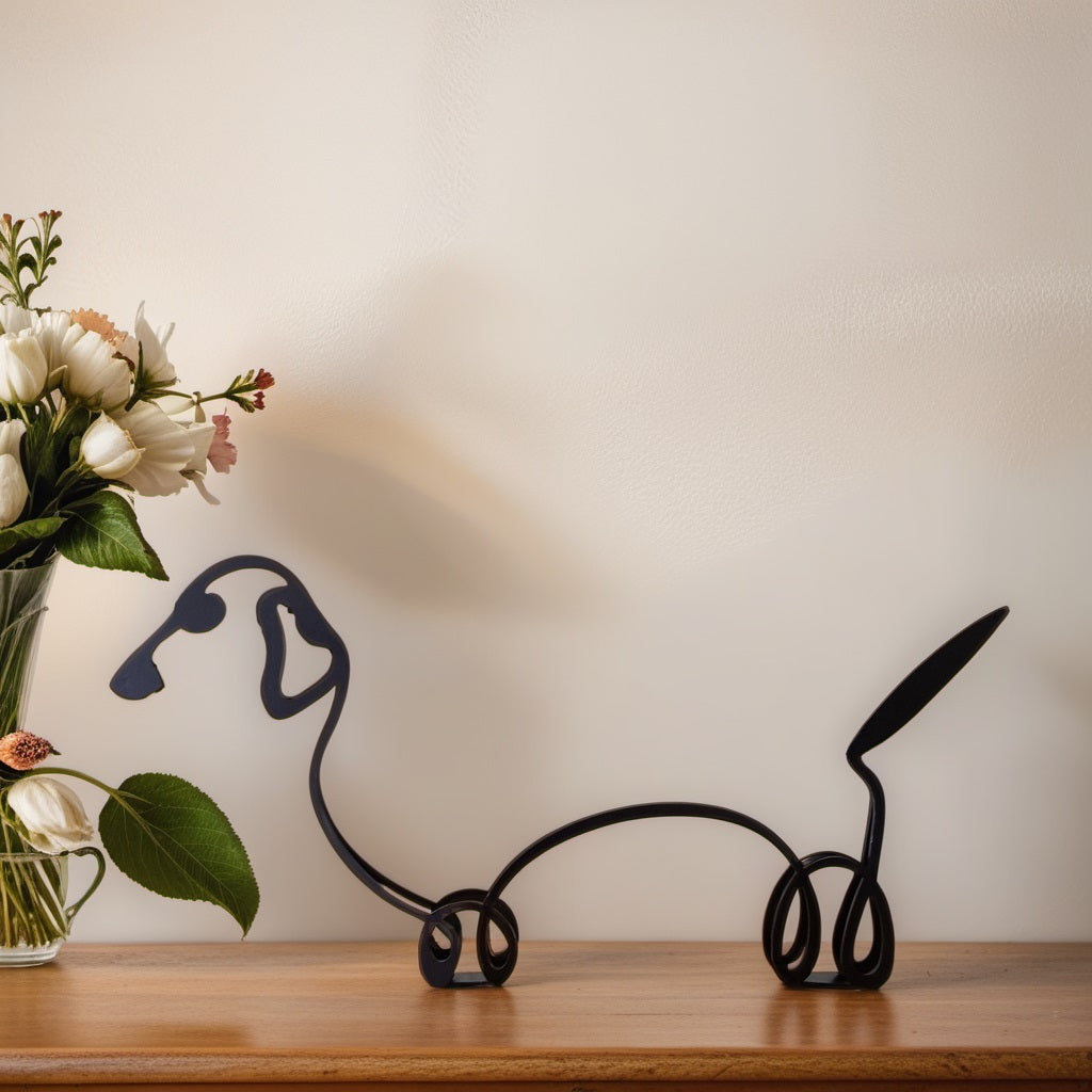 Abstract Dog Sculpture Figurine