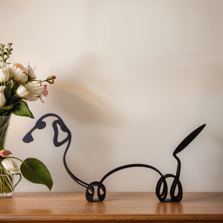 Abstract Dog Sculpture Figurine