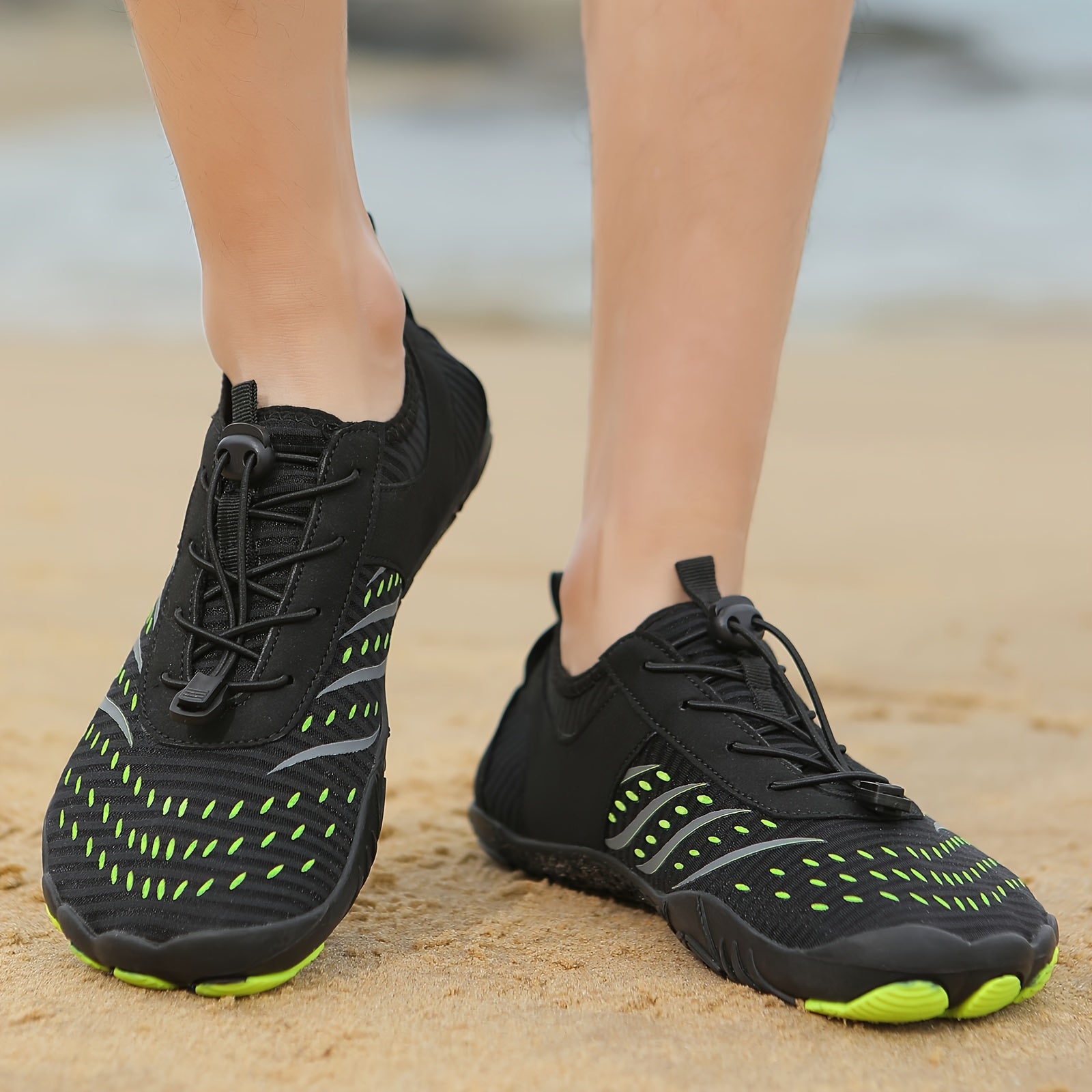 Men's Quick-Dry Water Shoes Rubber Sole Swim Fishing Fitness Footwear