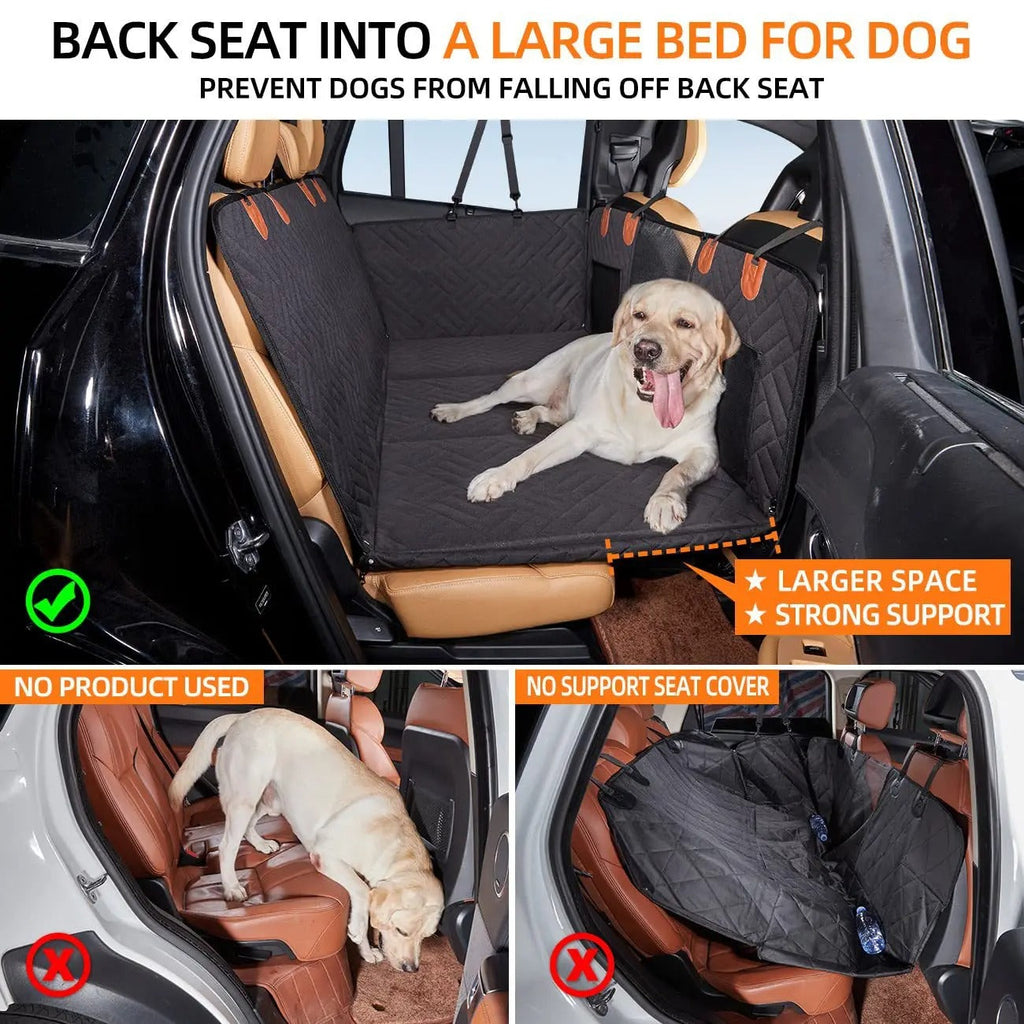 Dog Car Seat Extender Hard Bottom Pet Travel Booster Seat