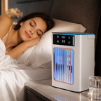 Portable USB Desktop Evaporative Air Cooler Fan with Humidifier and Mist Spray