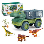 Dinosaur Transport Truck Toy Set Car Carrier Vehicle Playset