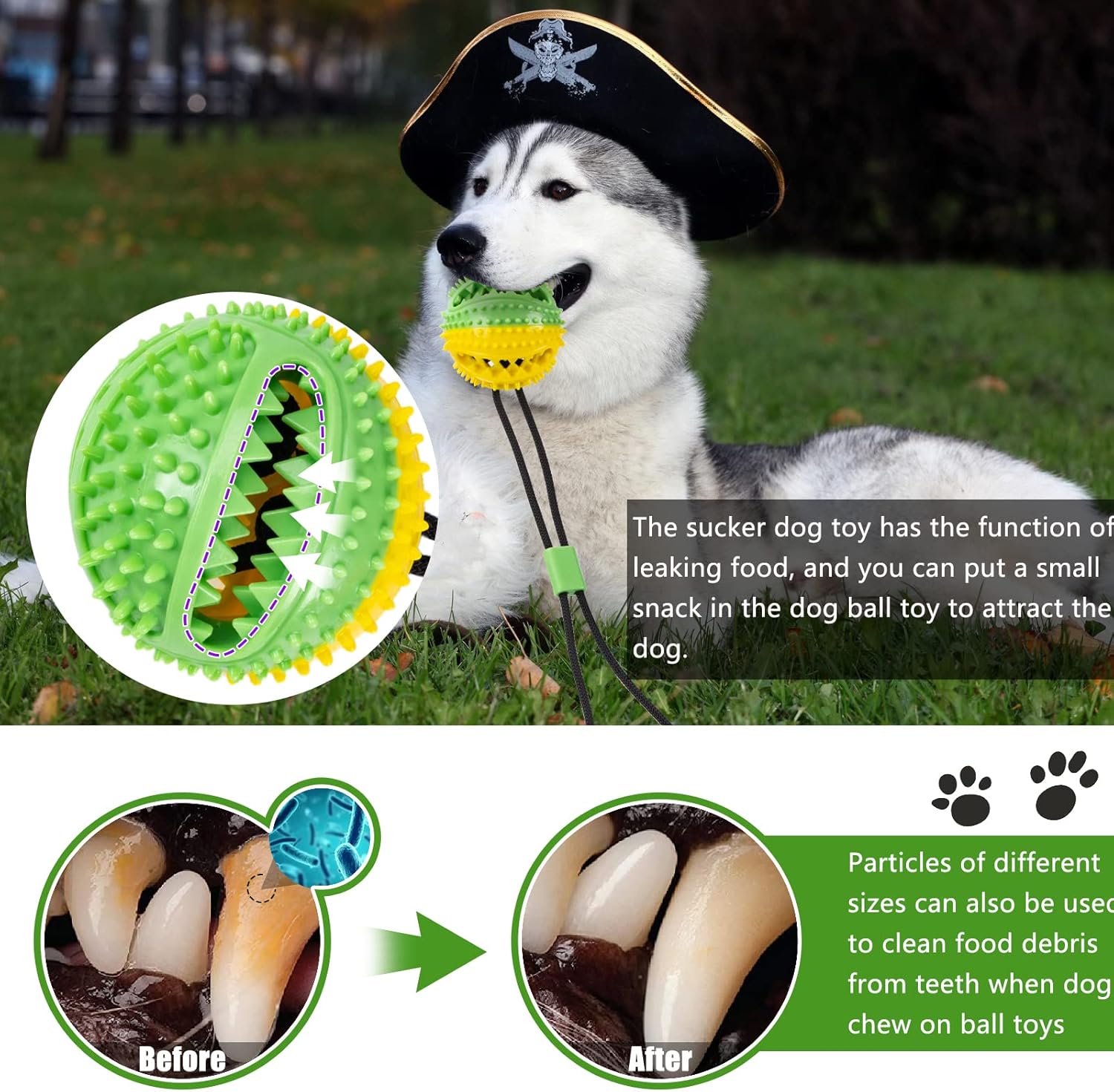 Dog Rope Chew Toy Puzzle Ball for Aggressive Chewers