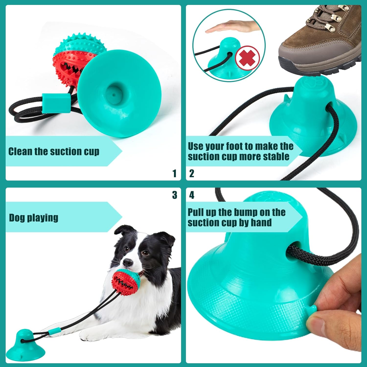 Dog Rope Chew Toy Puzzle Ball for Aggressive Chewers