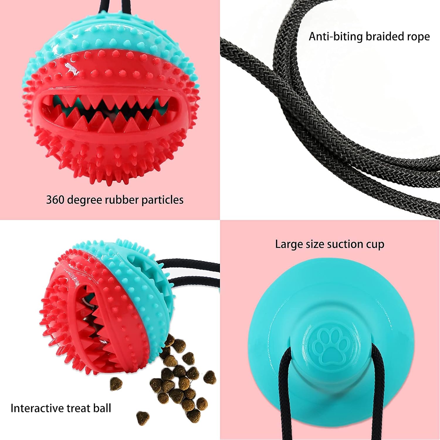 Dog Rope Chew Toy Puzzle Ball for Aggressive Chewers