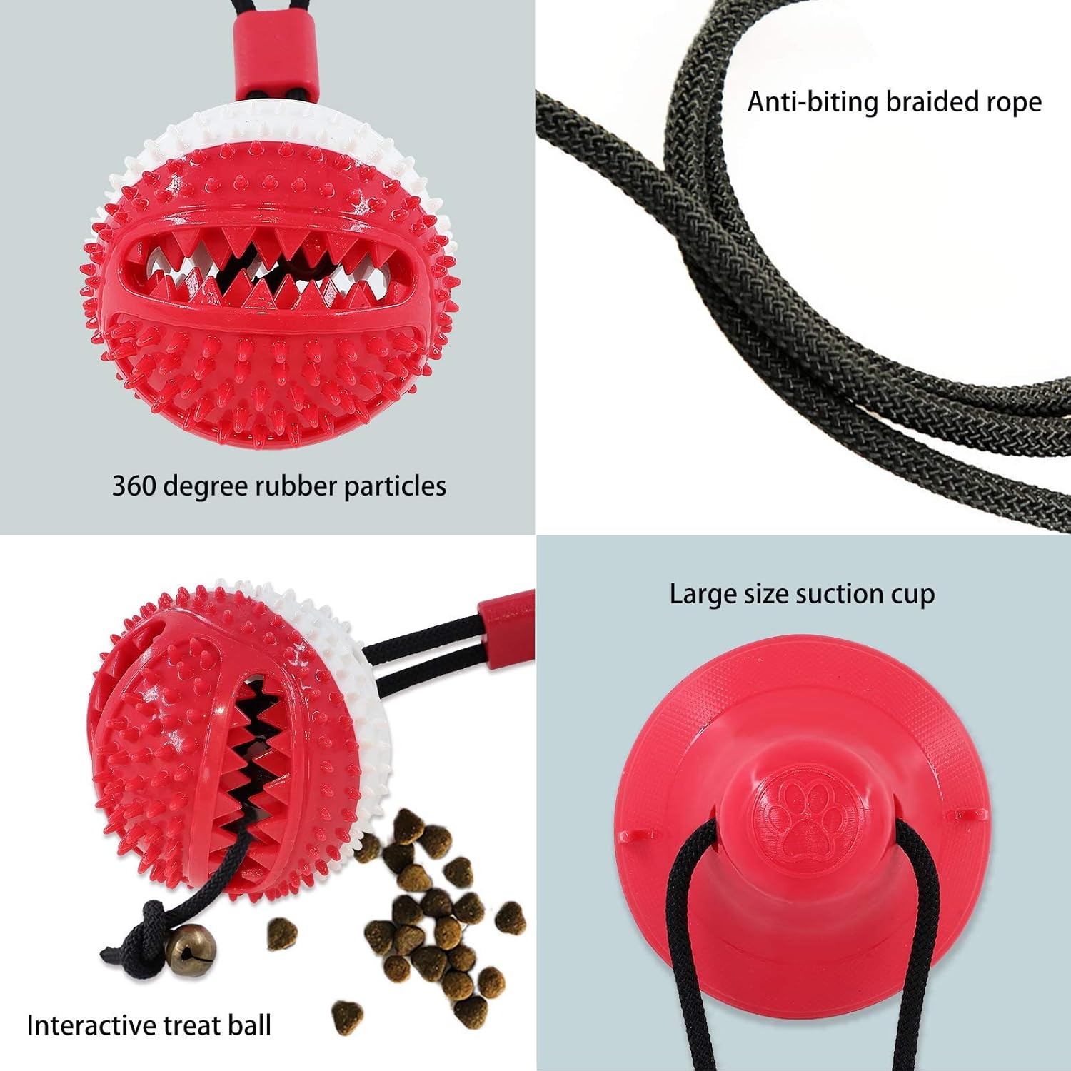 Dog Rope Chew Toy Puzzle Ball for Aggressive Chewers