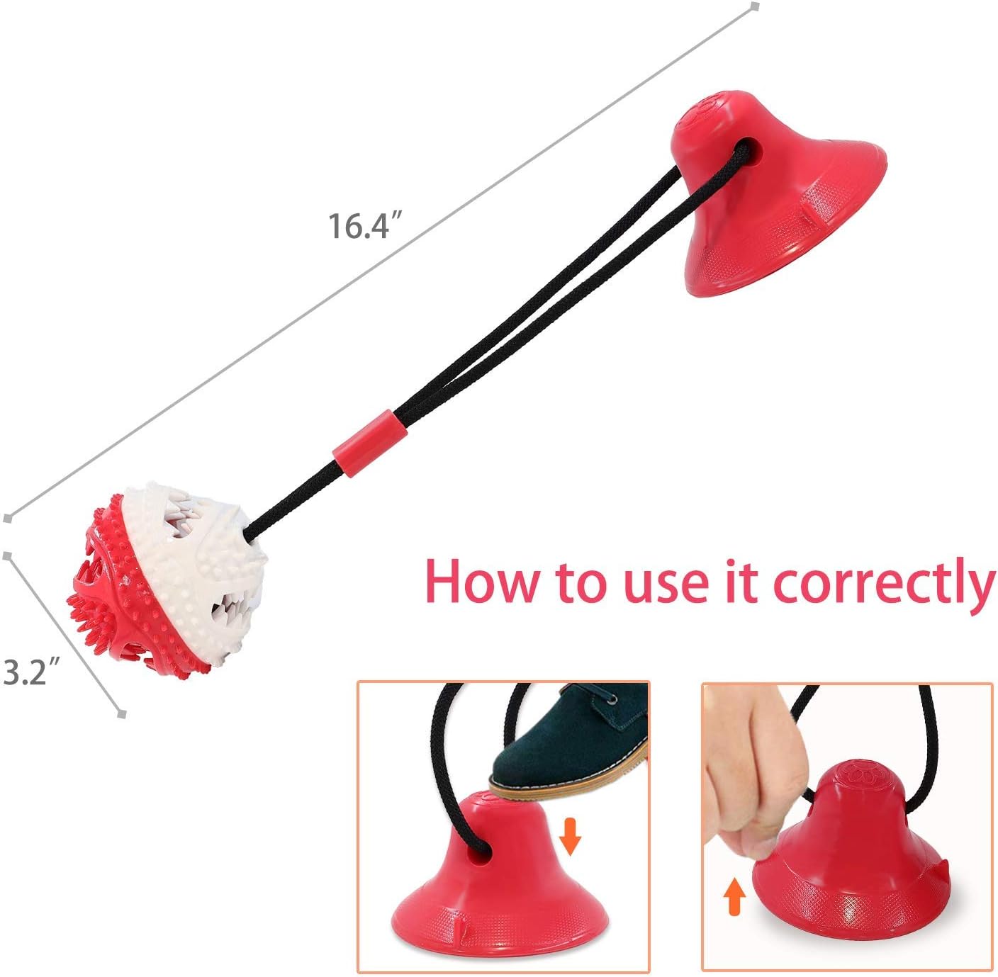 Dog Rope Chew Toy Puzzle Ball for Aggressive Chewers