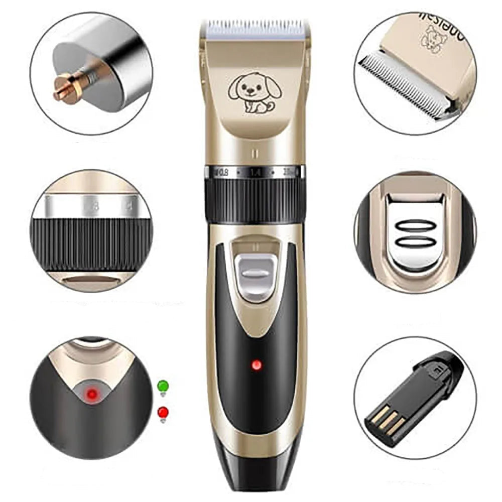 Electric Dog Grooming Clippers Trimmer Set Silent