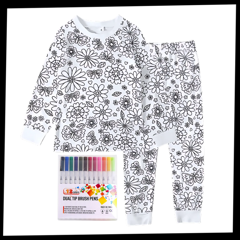 Kids Pajama Set Cotton Two-Piece Sleepwear