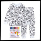 Kids Pajama Set Cotton Two-Piece Sleepwear