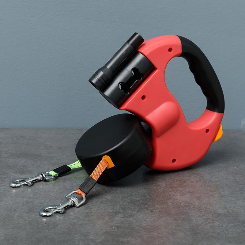 Double Dog Leash Connector Coupler Anti Tangle Pet Leash Accessory