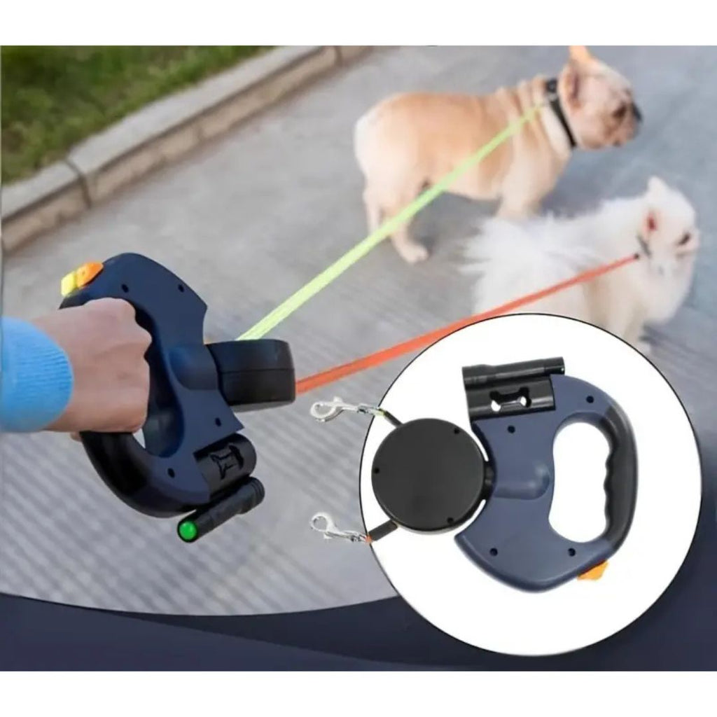 Double Dog Leash Connector Anti Tangle Splitter Attachment