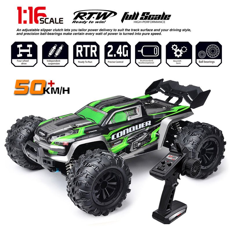 Remote Control Monster Truck Racing Buggy Dual Battery 31 MPH