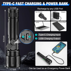 LED Handheld Portable Flashlight Light