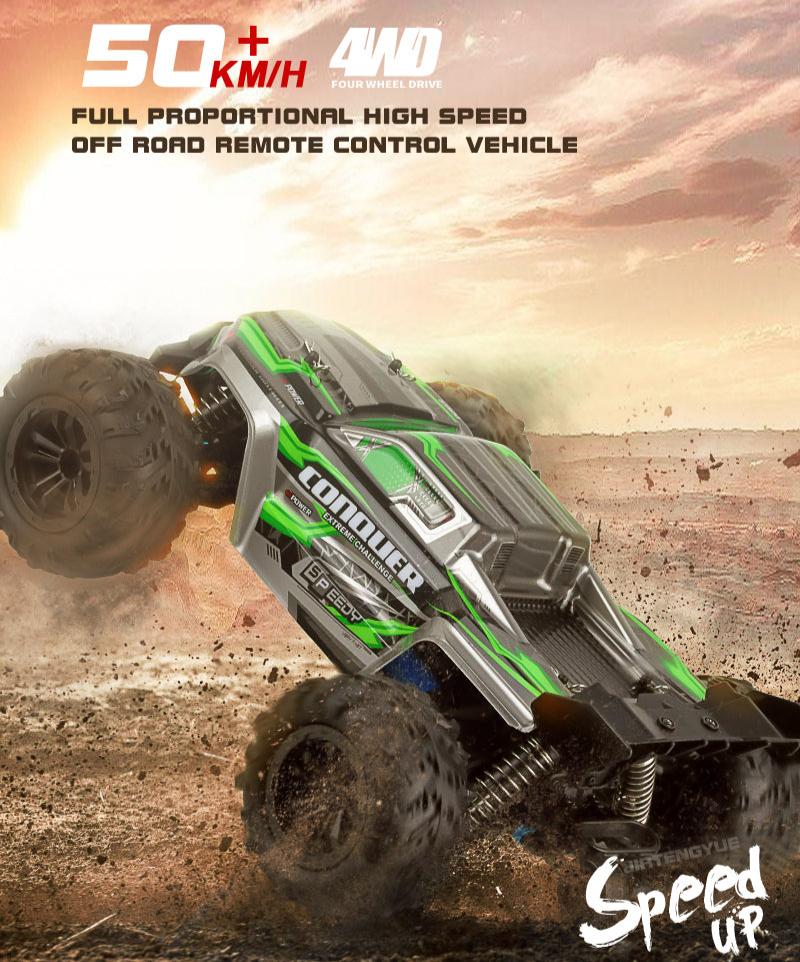 Remote Control Monster Truck Racing Buggy Dual Battery 31 MPH