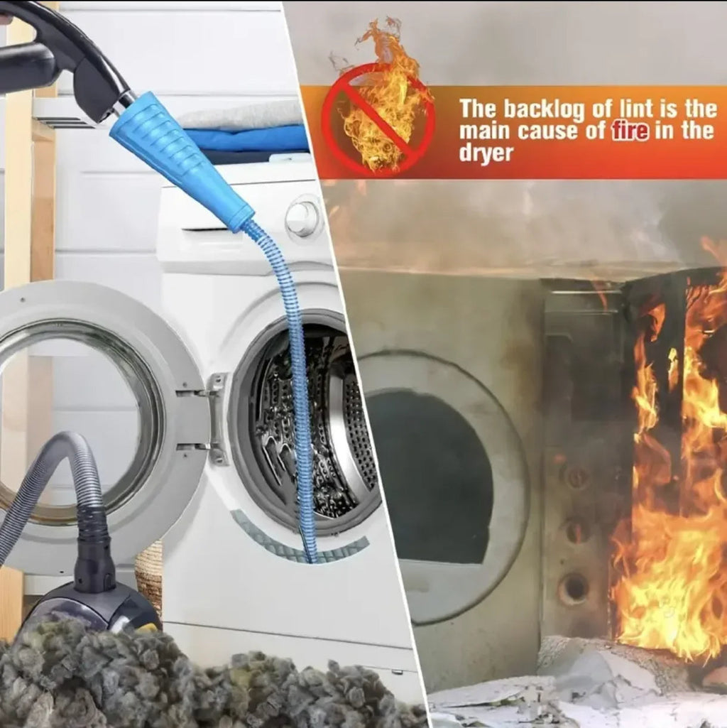 Dryer Vent Cleaning Kit with Flexible Rods and Brush Set