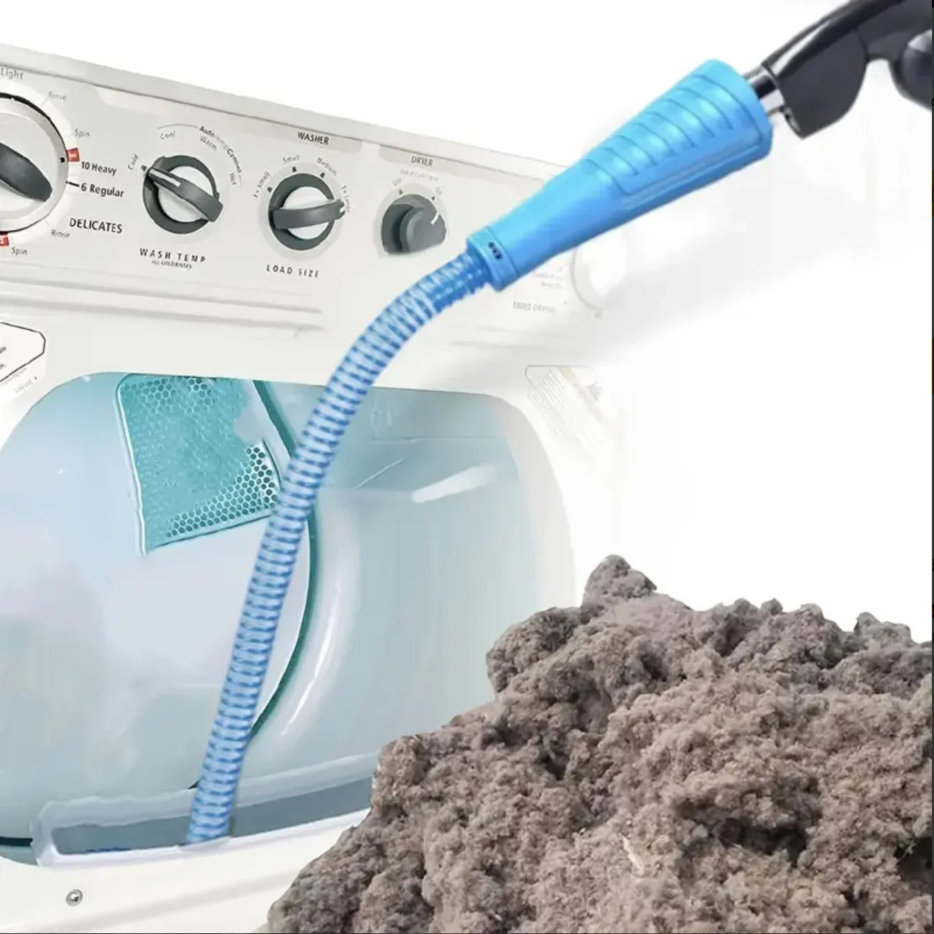 Dryer Vent Cleaning Kit with Flexible Rods and Brush Set