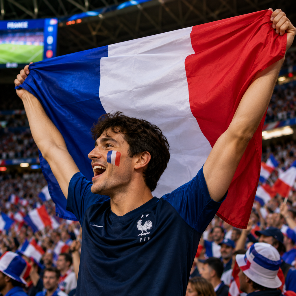 France Flag Detail