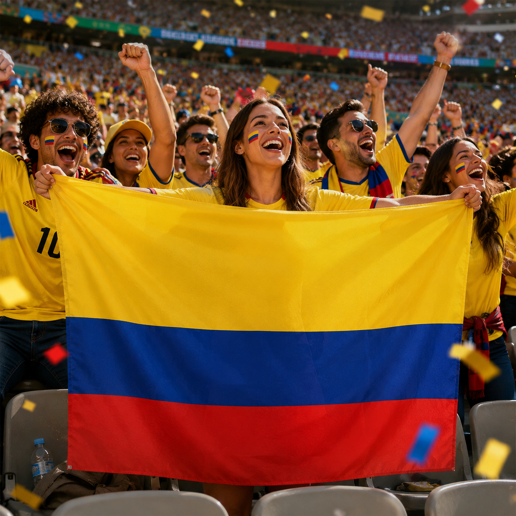 Colombia Fan Cape