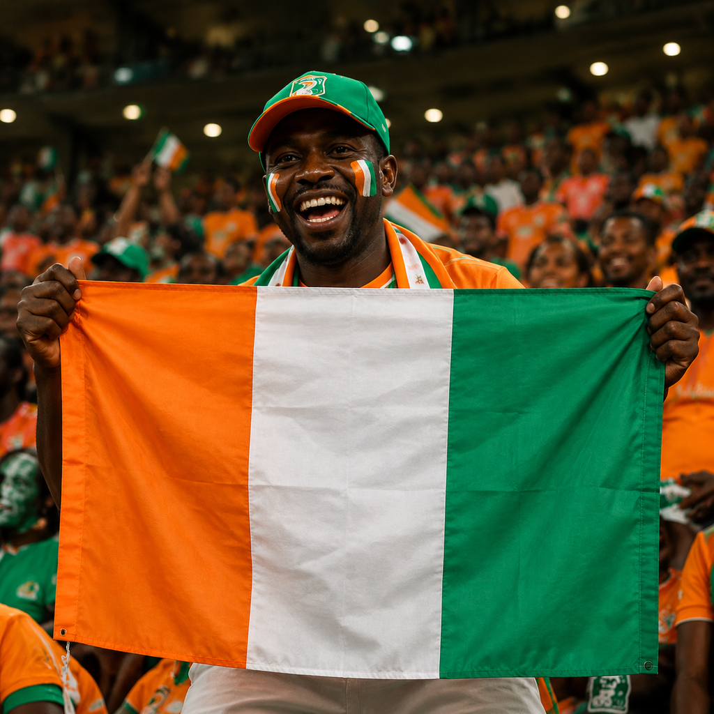 Ivory Coast Flag Side