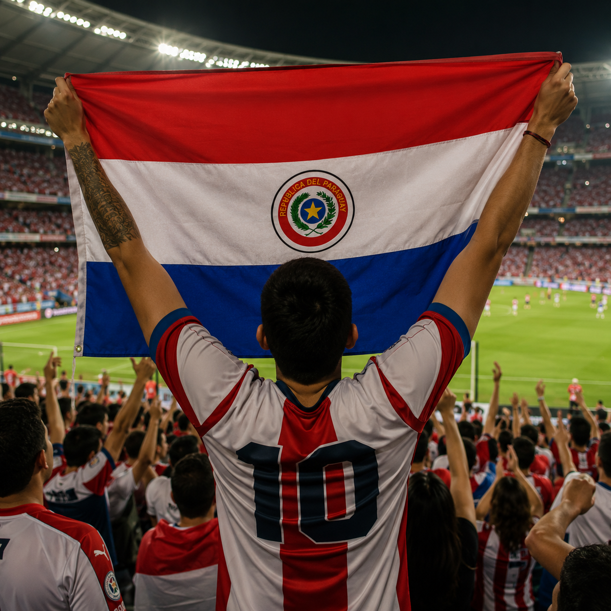 Paraguay Flag Side