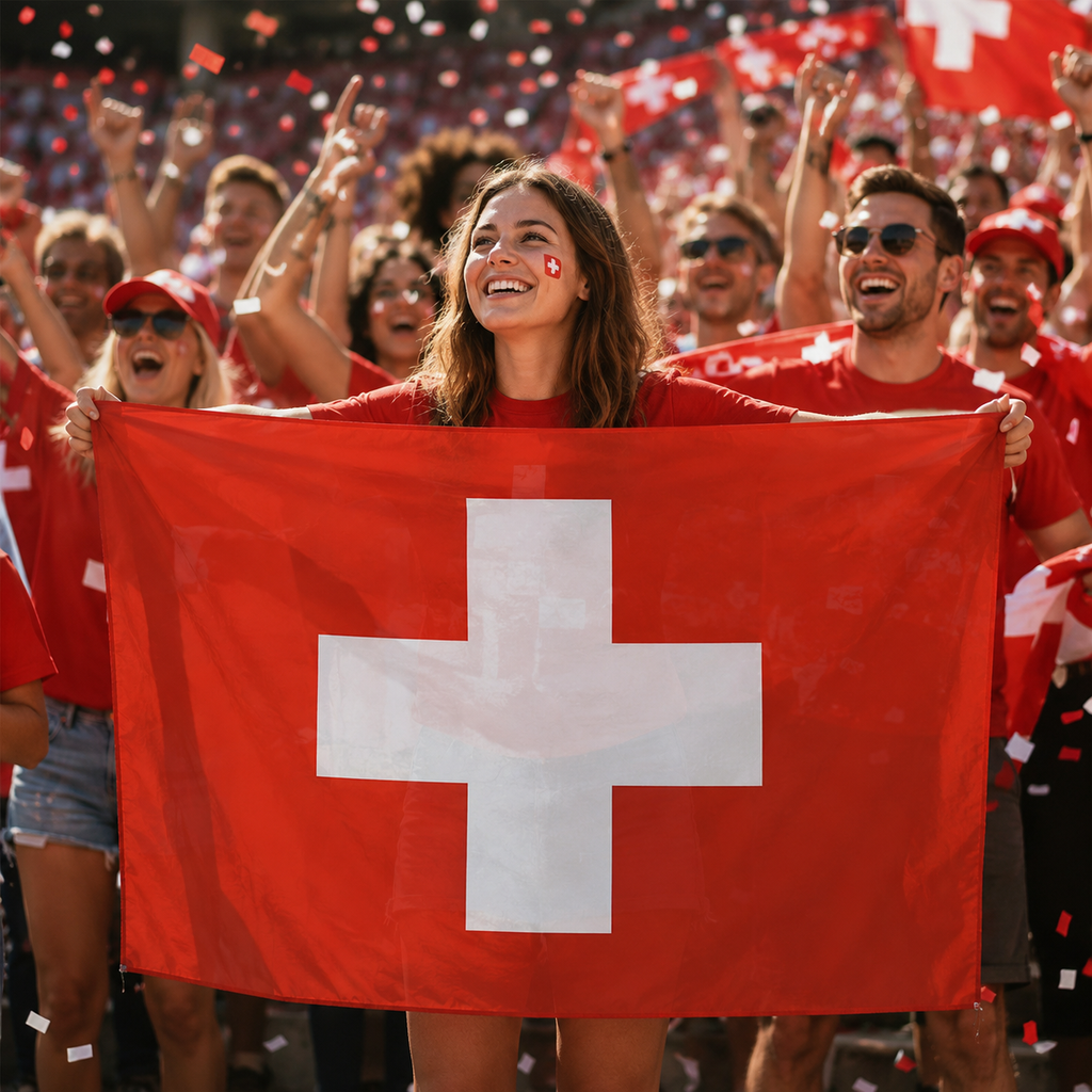 Switzerland Fan Cape