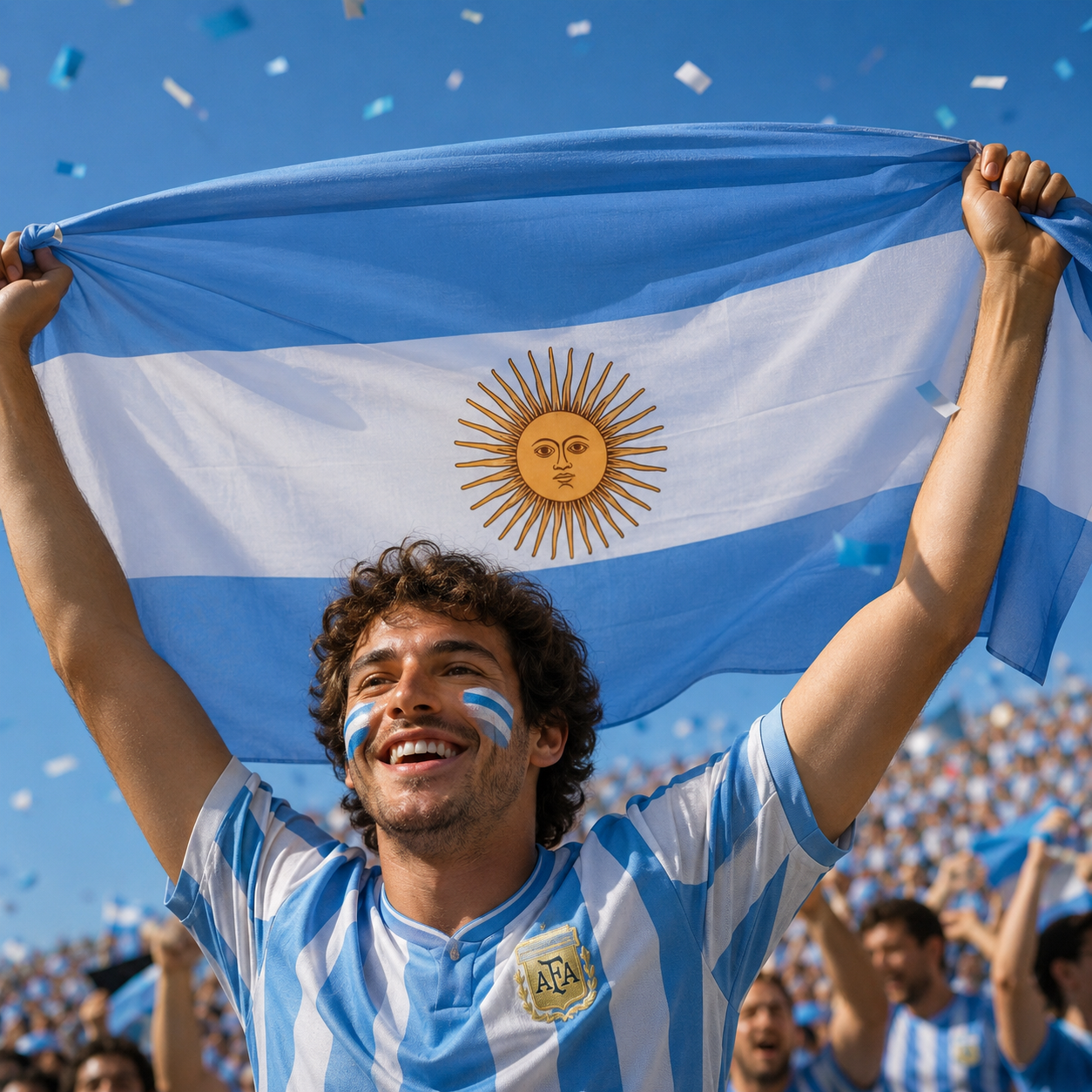 Argentina Flag Detail