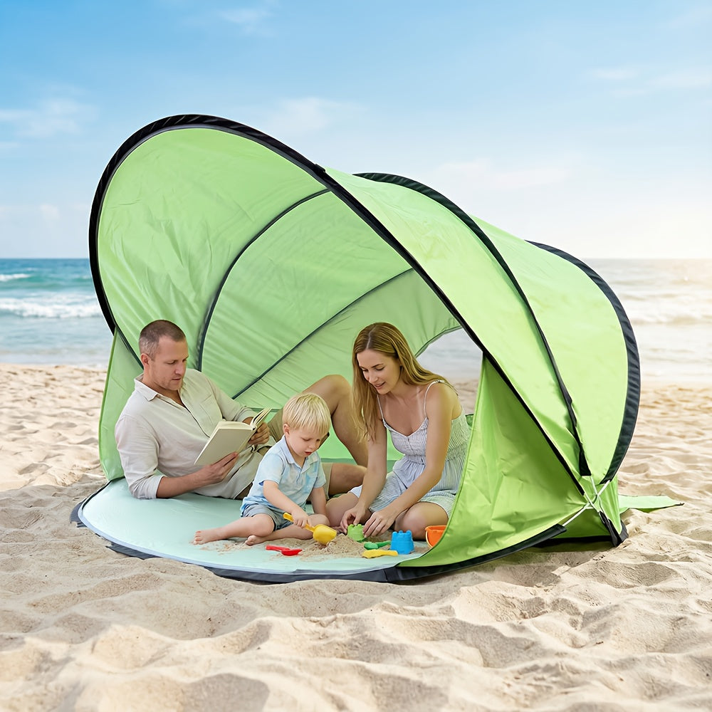 Pop-Up Automatic Square Beach Canopy Tent Portable Outdoor Shelter