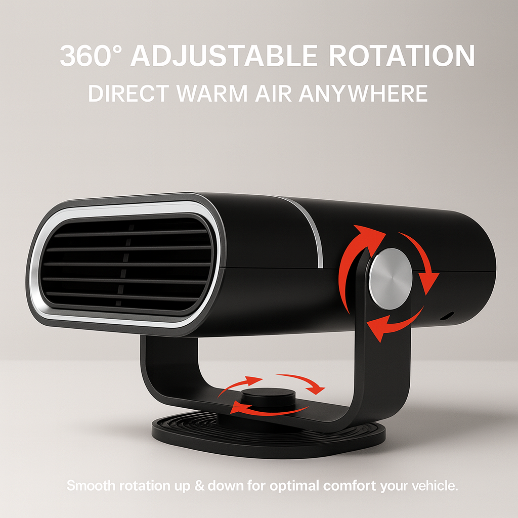 12V Car Heater Fan Portable Heating Cooling Defrosting Unit