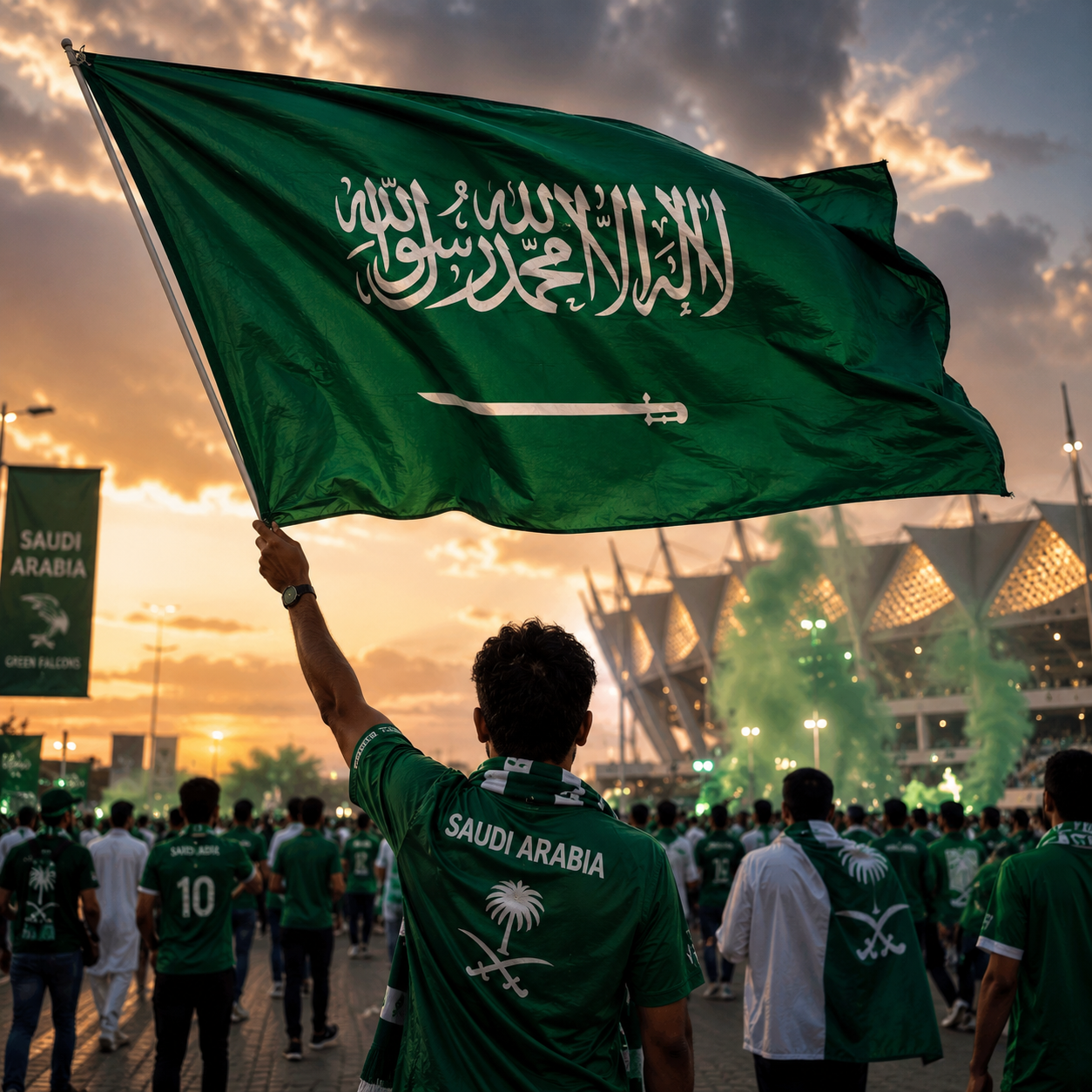 Saudi Arabia Flag Detail