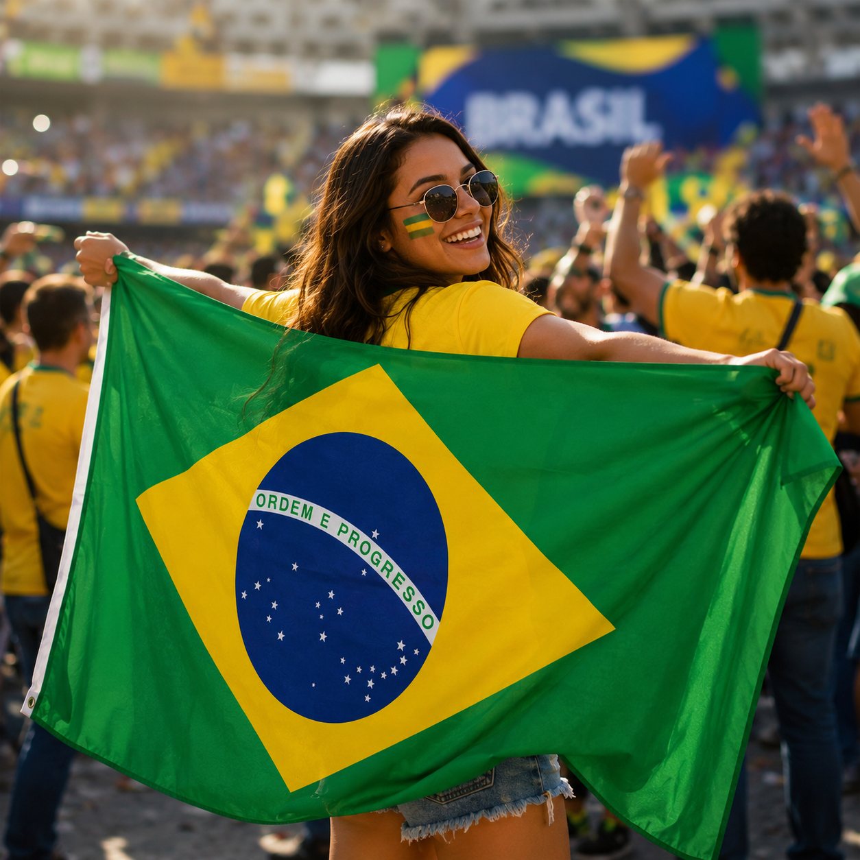 Brazil Fan Cape