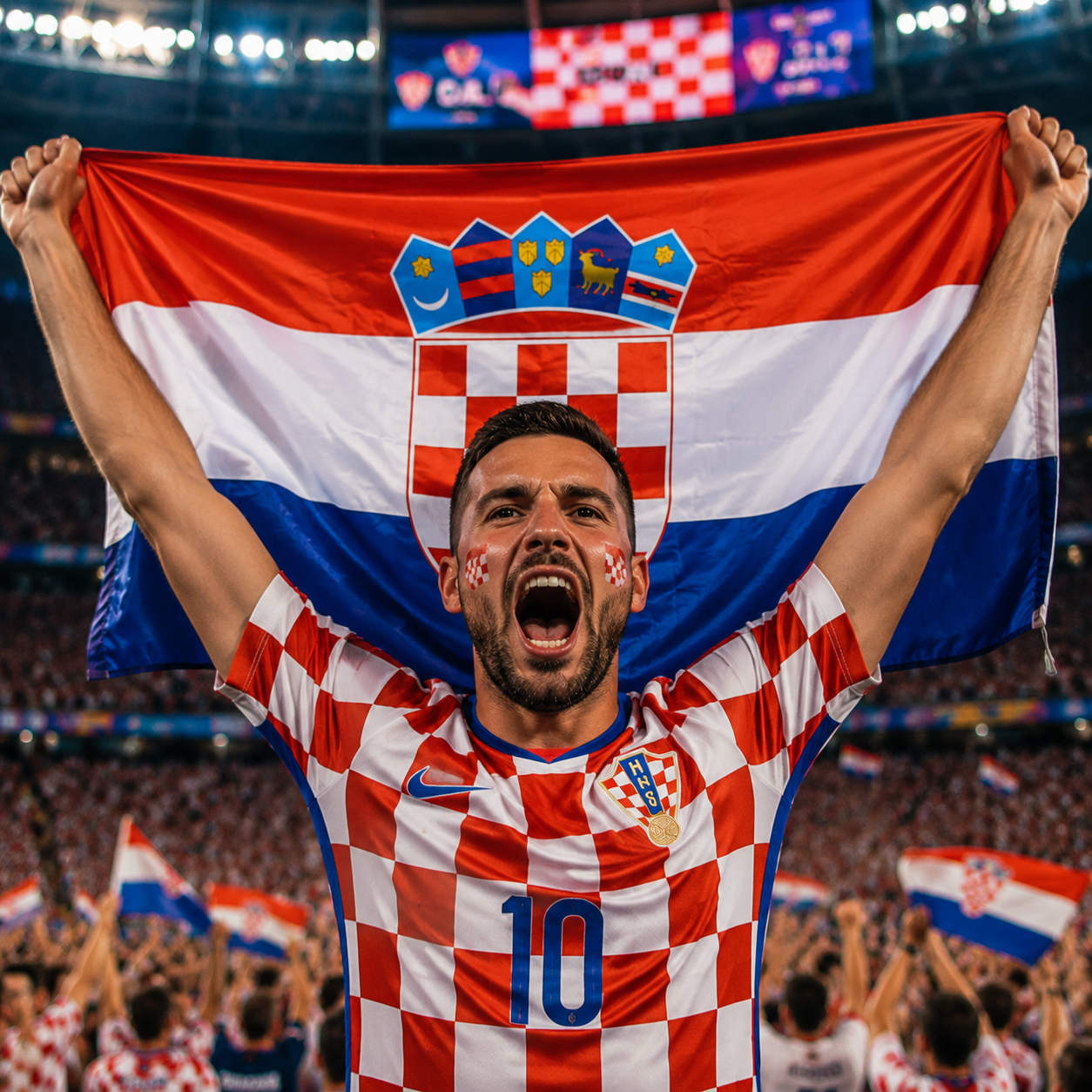 Croatia Flag Detail