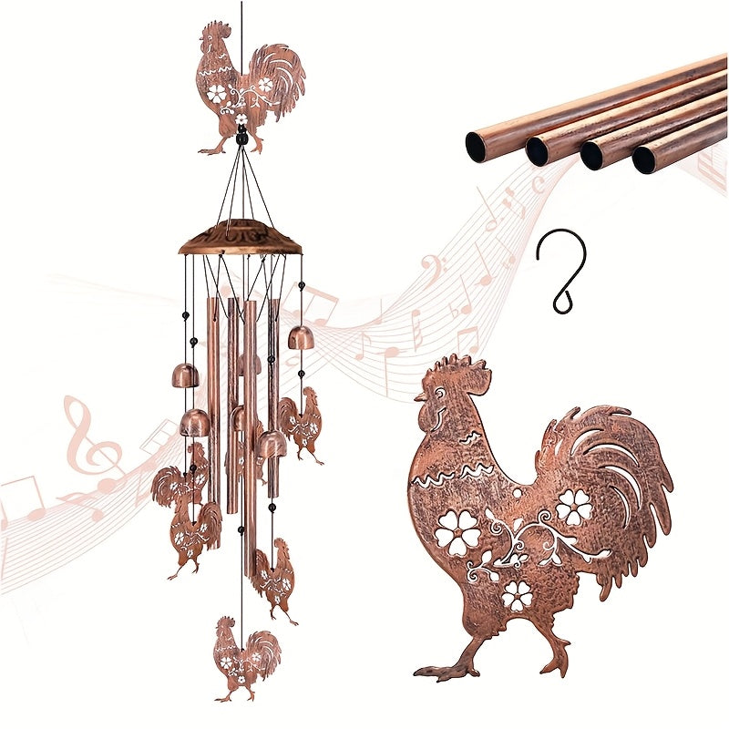 Chicken Shaped Outdoor Indoor Wind Chime Garden Decoration