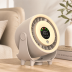Portable Wall Mount Misting Fan Humidifier Digital Display Quiet Cooling