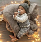 Elephant Shaped Baby Pillow Soft Plush Cushion