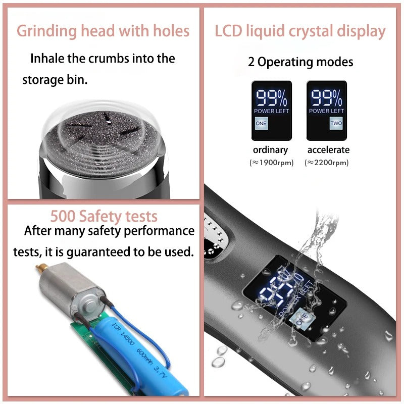 Electric Callus Remover Foot Care Tool Rechargeable Pedicure Device