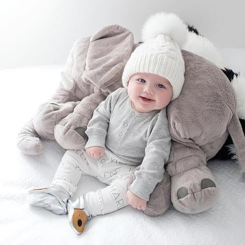 Elephant Shaped Baby Pillow Soft Plush Cushion