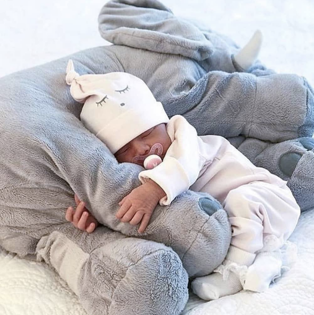 Elephant Shaped Baby Pillow Soft Plush Cushion