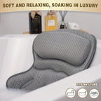 Bath Pillow Mesh Cushion Ergonomic Spa Support for Bathtub