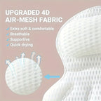 Bath Pillow Mesh Cushion Ergonomic Spa Support for Bathtub
