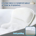 Bath Pillow Mesh Cushion Ergonomic Spa Support for Bathtub