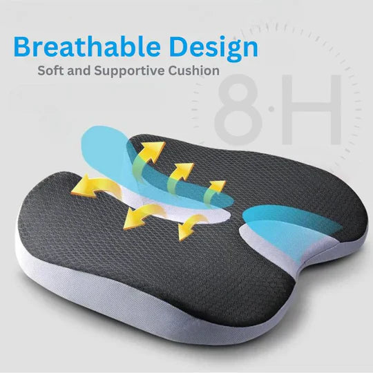 Memory Foam Ergonomic Car Seat Cushion Support Pad