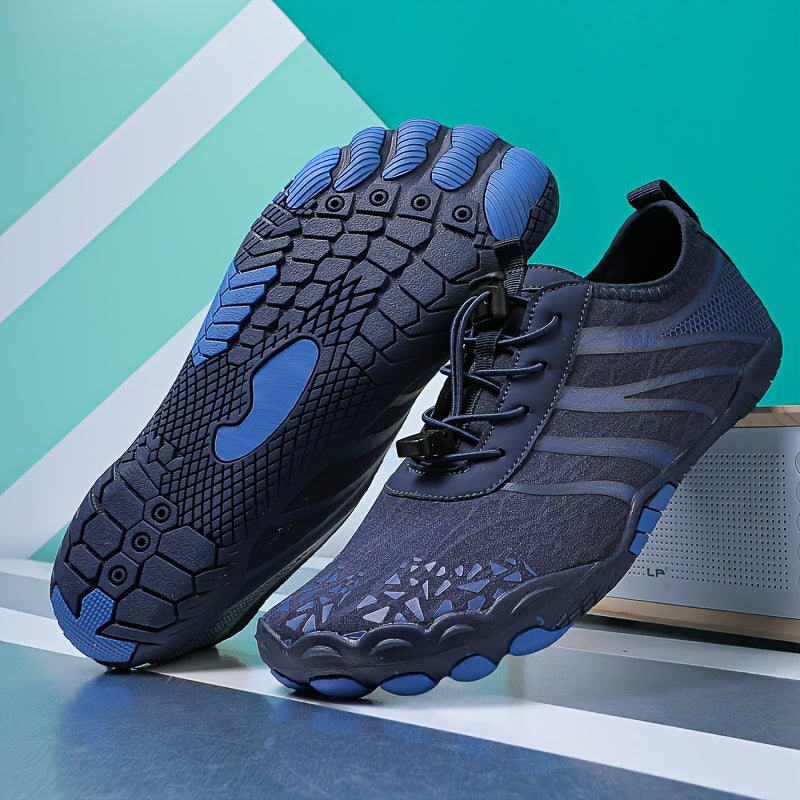 Men Water Sports Quick Dry Mesh Lace Up Shoes