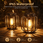 Solar Powered Hanging LED Lantern Outdoor Garden Light