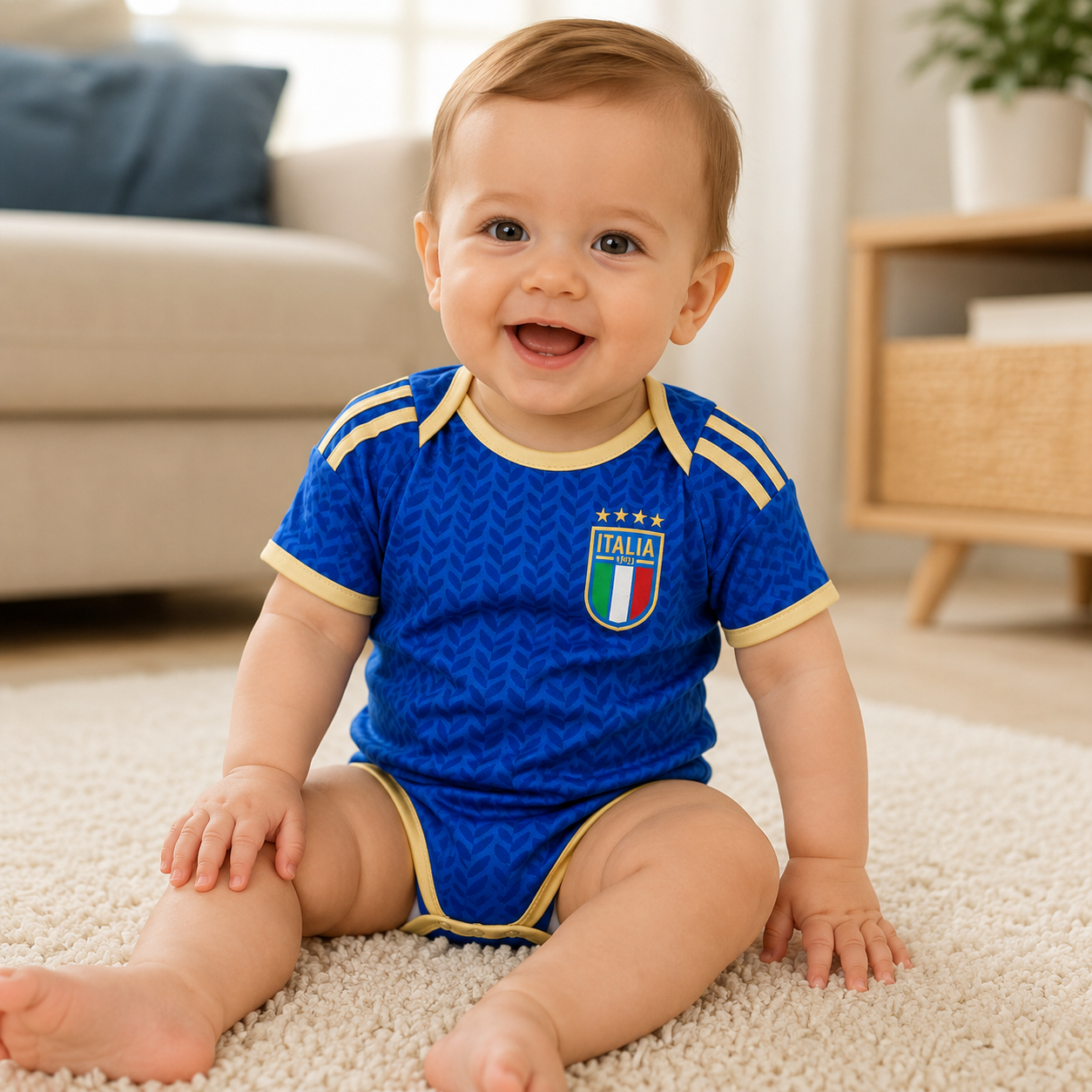 Italy Baby Romper Detail