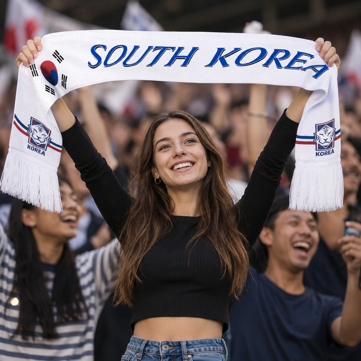 South Korea Scarf Side