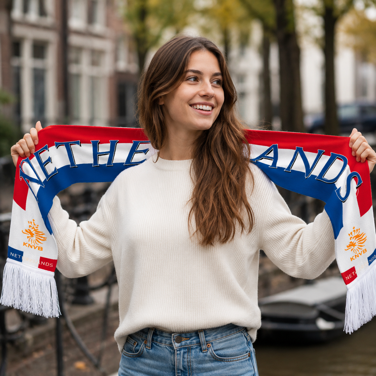 Netherlands Scarf Third Angle