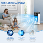 Portable Tower Fan Air Cooler USB Mini Air Conditioner