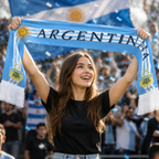 Argentina Scarf Side View